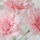 3 Pink Crepe Paper Dahlias, Paper Dahlia, Dahlia for Wedding, Dahlia for Table Decorations, Rosy Weddings, Bridal Flowers Pink