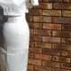 1950s/60s style bridal bolero jacket and high waisted pencil skirt outfit size 8