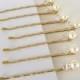 Gold Wedding Hair Accessories, Blonde Wedding Hair, Set of Seven Ivory Cream Pearl and Crystal Bobby Pins