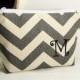 Personalized Makeup Bag chevron zigzag stripes with Initial, Bridesmaid gift Small Chevron makeup bag, personalized bag, monogramed