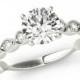 1 Carat Forever ONE Moissanite & Diamond Engagement Ring 14k Gold- New Forever One Moissanite - Wedding Rings For Women