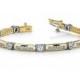 3 Carat Diamond Men's Bracelet 14k Two Tone Gold - Diamond Bracelets for Men - Men's Bracelets - Bracelets for Him - Fine Jewelry - Designs