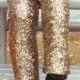 Sequined Gold Silver Leggings Glitter Pants