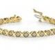 Mother's Day Gift - 1 Carat Diamond Bracelet 14k Gold - Diamond Bracelets for Women - Anniversary Gifts for Women - Gifts for Mom - For Wife