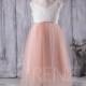 2016 Junior Bridesmaid Dress Long, Off White and Peach Flower Girl Dress, A Line Baby Lace Girl Dress, Open Back  Dress Floor Length (LK121)