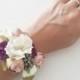 Silk flower bracelet 