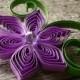 Spring Boutonniere in Purple and Green, Wedding Boutonniere in Clover and Orchid