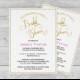 Bridal Shower Invitation Template - Golden Calligraphy Wedding Bridal Shower - 5x7 Editable PDF Template- Instant Download - DIY You Print