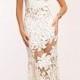 White Lace Sheath Prom Dress 21226