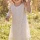 The Simply Ivory Lace Flower Girl Dress