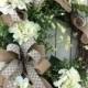 Front Door Wreath, Hydrangea Wreath, White Hydrangea Wreath, Hydrangea Wreath Spring, Summer Wreath, All Season Wreath