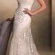 Tulle With Applique Beading Detachable Straps Long Wedding Dress