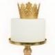 Gold Crown Cake Topper, Bright Gold Crown, Mini Crown