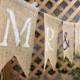 SALE! CUSTOM Burlap Banner - brown or grey burlap - personalize/design your own banner - rustic wedding/birthday/party banners - mr and mrs