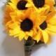 Sunflower Bouquet / Felt Flower Bouquet / Wedding Bouquet / Bridesmaid
