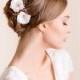 Bridal Flower Pin Eustoma - Wedding Hair Pin, Flower Hair Pin Set of 2 - Bridal Hair Accessory - Floral Hairpiece - Delicate Headpiece