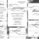 Printable Wedding Invitation Template , Wedding Invites, wedding invitation set, wedding invitation template, wedding invitation printable