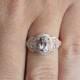Oval Pink Morganite Engagement Ring, 14k Solitaire Engagement Ring, 14k Alternative Engagement Ring, Anniversary Ring