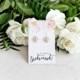 Lily - 18k Rose Gold plated "Will you be my bridesmaid?" Pop the question earrings
