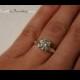 Argentium Sterling Silver Cubic Zirconia Engagement Ring Hearts & Arrows Round Cut 2- 3 Carats CZ Promise Solitaire Faux Diamond Size 3-9