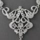 Rhinestone Bridal Necklace, Crystal Bridal Necklace, Art Deco Wedding Necklace, Statement Bridal Jewelry, NINA