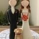 Custom Designed and Hand Sculpted Wedding Cake Toppers - Couple