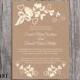DIY Lace Wedding Invitation Template Editable Word File Download Printable Rustic Wedding Invitation Burlap Vintage Floral Invitation