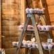 Rustic Wooden Ladder Cupcake Table Display