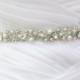 Best Seller - MONACO II - 3/4" Swarovski Pearls And Rhinestones Encrusted Bridal Sash, Wedding Beaded Belt, Crystal Belts