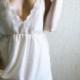 Blissful - Vintage 40s Revived Stunning Ivory Organic Cotton Lace Dress