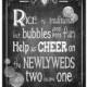 Bubble Send Off Chalkboard style PRINTABLE DIY Wedding sign - immediately available via download - Rustic Collection - Wedding Signage