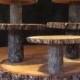 Multi-level Rustic Wood Cupcake Stand