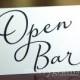 Wedding Drinks - Open Bar Sign - Hosted Bar Sign - Wedding Table Reception Seating Signage - Matching Numbers Available SS03