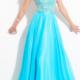 Zipper Sweetheart Blue Red Chiffon Ruched Floor Length
