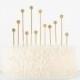 70% OFF!!! Acrylic Champagne Cake Topper: mirrored gold