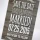 Rustic Save-The-Dates; Postcard Optional
