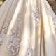 Floral Applique Wedding Dresses Via Crystal Desing