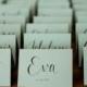 10 handwritten calligraphy wedding place cards, escort cards for dinner party, anniversary or shower