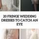 20 Fringe Wedding Dresses That Catch An Eye - Weddingomania