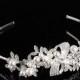 Silver Bowknot Vintage Bridal Headband Tiara With Pearls Nyc Style