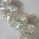 Art Deco Bridal Headpiece Infinity Crystal Rhinestone Beaded Comb, Crystal Bridal Comb Headband elastic band Vintage style  Hair Accessory