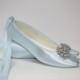 Wedding Shoes - Ballet Flats - Blue Shoes- Choose Over 100 Colors - Wedding Flat - Bridal Flat - Wedding Slippers - Bespoke Shoes - Parisxox