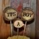 It's a Boy Cake Topper, Its a Boy Cake Topper,  Woodland Cake Topper, Rustic Cake Topper, Woodland Baby Shower, Personalized Cake Toppers
