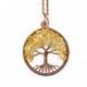 Tree-Of-Life Necklace Pendant Tree Of Life Jewelry Family Tree Copper Pendant Wire Tree Of Life Wire Wrapped Pendant Yellow Pendant Citrine