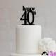 Cake Decor Rustic-Happy birthday Cake topper-Birthday-All birthday cake toppers-happy 40th