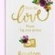 Instagram Hashtag Sign Gold foil Printable Purple Wedding Sign Wedding Share love sign Wedding Instagram Custom Hashtag Sign idw30