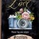 Instagram Sign Printable Hashtag Sign Wedding Hashtag Sign Share the love Custom Wedding Instagram Chalkboard Wedding Social Media Sign