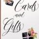 Printable wedding cards and gifts sign Wedding sign Cards and Gifts printable Wedding decor Floral cards and gifts sign printable Download
