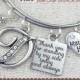 Matron of Honor Gift, Wedding Bridal Party Gifts, Personalized Matron of Honor Bracelet, Thank You for Standing By My Side Best Friend Gift