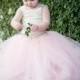 Soft Pink Flower girl dress, baby tutu, baby tutus, sewn tutus, flower girl dress, vintage flower girl dress